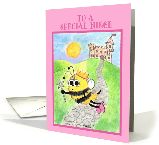 Happy Birthday for Niece Bee Princess card (52921)