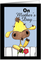 Cow Over the Fence-Happy Mother’s Day card