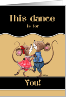 Happy Anniversary For Spouse Two Dancing Mice card