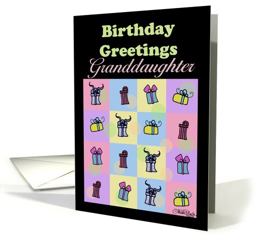 Birthday for Granddaughter-Gifts Galore card (556717)