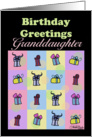 Birthday for Granddaughter-Gifts Galore card