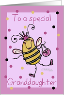 Birthday for Granddaughter-Queen Bee card