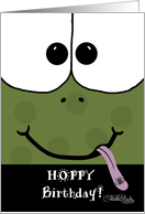 Happy Birthday, Hoppy Frog Face card