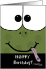 Happy Birthday, Hoppy Frog Face card
