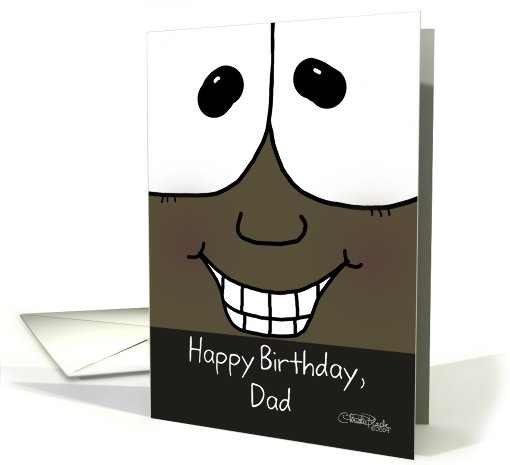 Happy Birthday for dad, Smiling Face card (557825)
