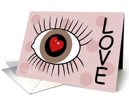 Anniversary -Eye Love (brown eyes) card (561284)