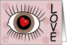 Anniversary -Eye Love (brown eyes) card