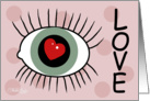 Anniversary -Eye Love (green eyes) card