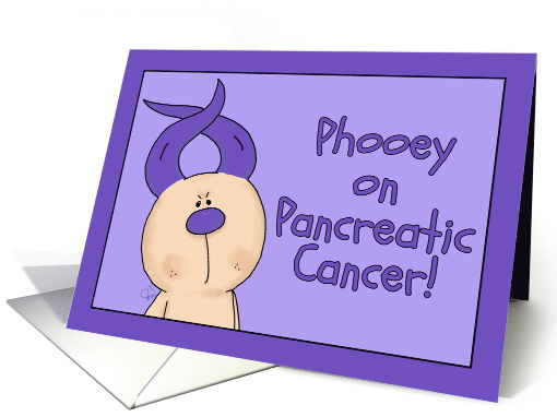 Get Well Phooey on Pancreatic Cancer Hairless Hare Purple... (561684)