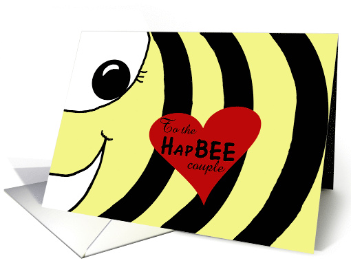 Happy Anniversary for Couple Bee with Heart card (561872)