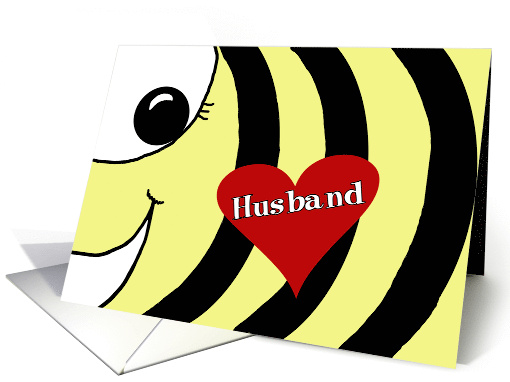 Happy Anniversary for Husband Bee with Heart card (561886)