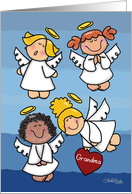 Happy Birthday for Grandma-Love Angels card