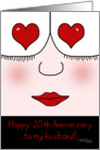 Happy 20th Anniversary to my Husband -Heart Eyes card