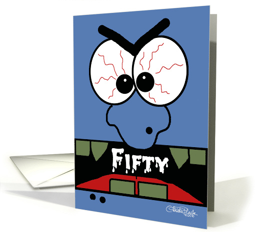 50th Birthday Scary Monster card (564863)