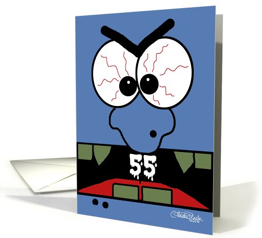 55th Birthday-Scary Monster card (564864)