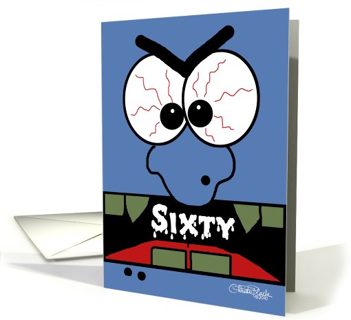60th Birthday-Scary Monster card (564865)