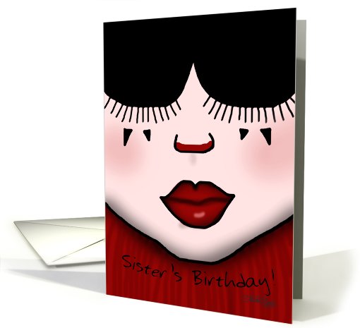 Happy Birthday for Sister- Harlequin card (566444)