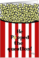 Engagement Announcement-Popcorn card