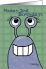 Happy 2nd Birthday-Slug card