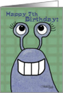 Happy 7th Birthday-Slug card