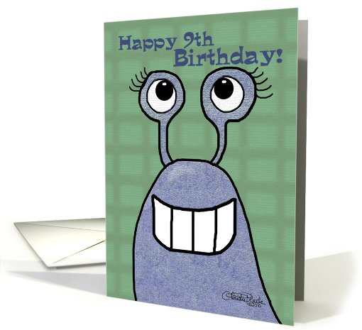 Happy 9th Birthday-Slug card (569467)