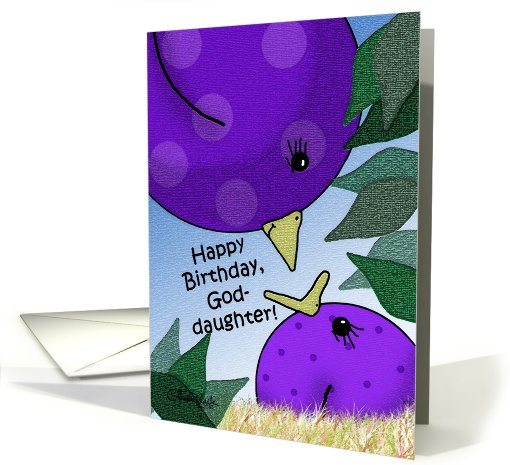 Birthday for Goddaughter- Birds card (574049)