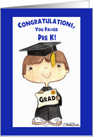 Congratulations Little Pre K Graduate Boy card