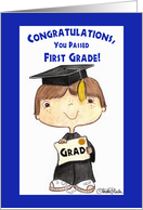 Little 1st Grade Graduate Boy card