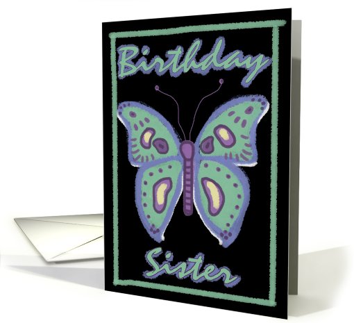 Butterfly Birthday for Sister card (623841)