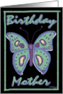 Butterfly Birthday for Mother card