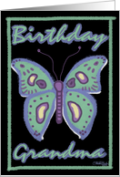 Butterfly Birthday for Grandma card