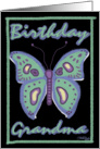 Butterfly Birthday for Grandma card