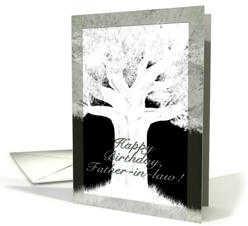 Tree Silhouette-Birthday for Father-in-law card (624299)