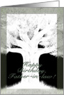 Tree Silhouette-Birthday for Father-in-law card