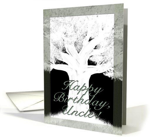 Tree Silhouette-Birthday for Uncle card (624306)