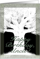 Tree Silhouette-Birthday for Uncle card