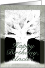 Tree Silhouette-Birthday for Uncle card