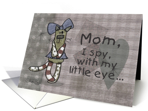 Primitive Kitty- Birthday for Mom card (668274)