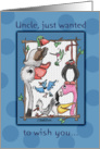 For Uncle-Birthday-Birds of a Feather card