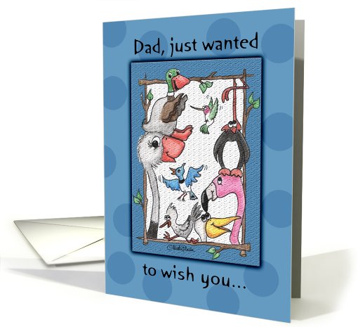 For Dad-Birthday-Birds of a Feather card (675616)