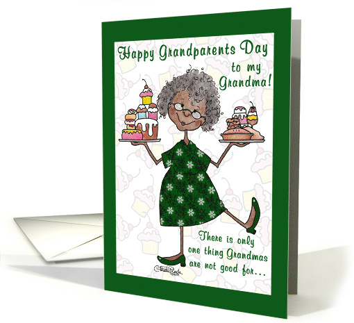 Humoroust Happy Grandparents Day for Grandma African American card