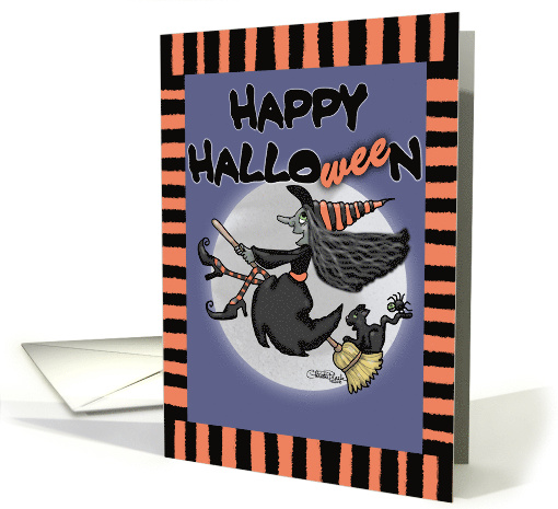 Happy Halloween Witch Says Wee card (701802)