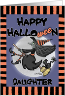 Happy Halloween to Daughter Witch Says Wee card
