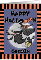 Happy Halloween to Cousin Witch Says Wee card