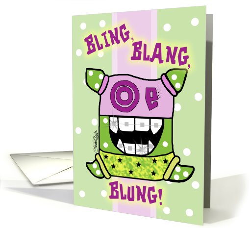 Congratulations on Getting Braces -Bling Blang Blung card (703433)