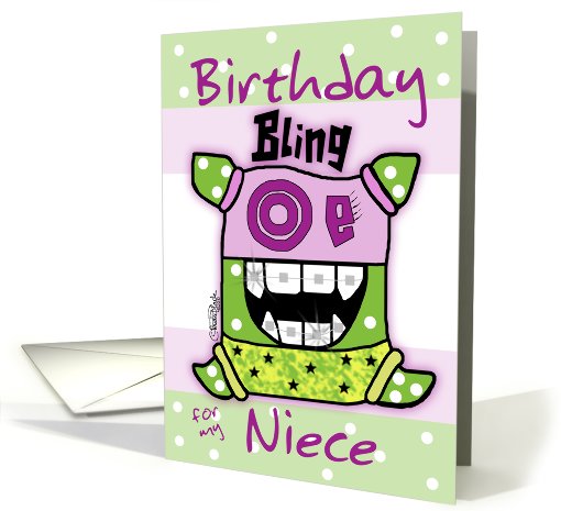Birthday for Niece -Bling card (703762)