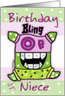 Birthday for Niece -Bling card