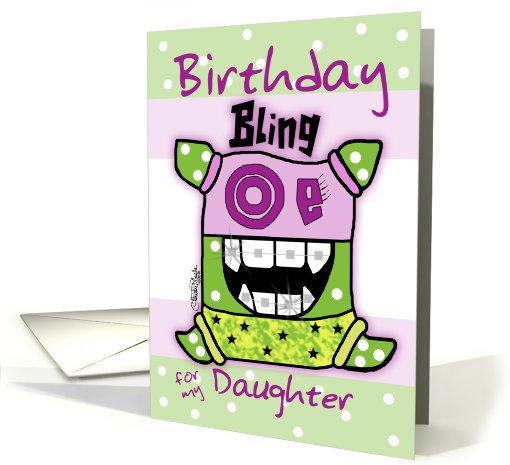 Birthday for Daughter -Bling card (703771)