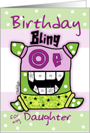 Birthday for Daughter -Bling card