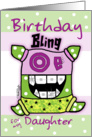 Birthday for Daughter -Bling card